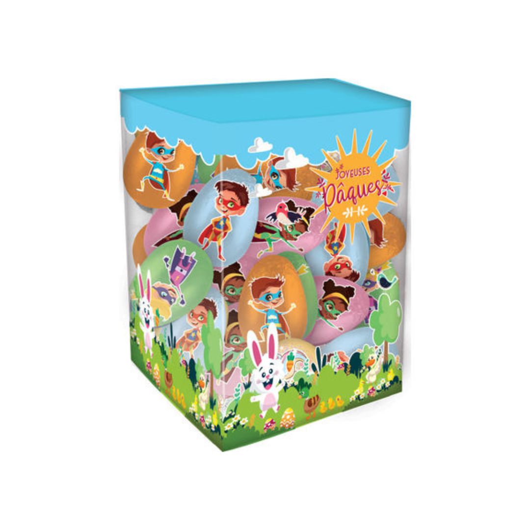 MILK CHOCOLATE SUPERHERO EGGS (UNIT) - EASTER