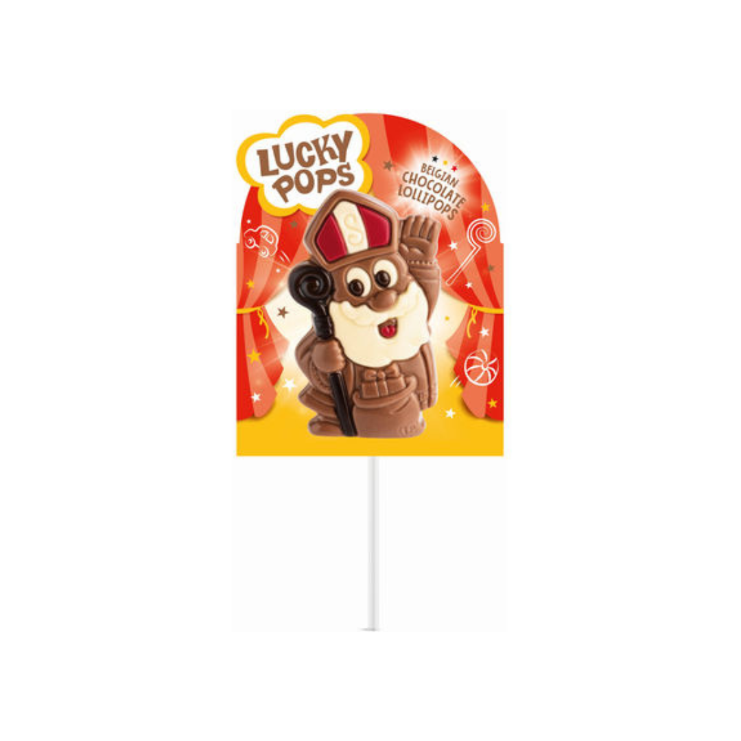 SUCETTE LUCKY POP CHOCOLAT AU LAIT - SAINT NICOLAS
