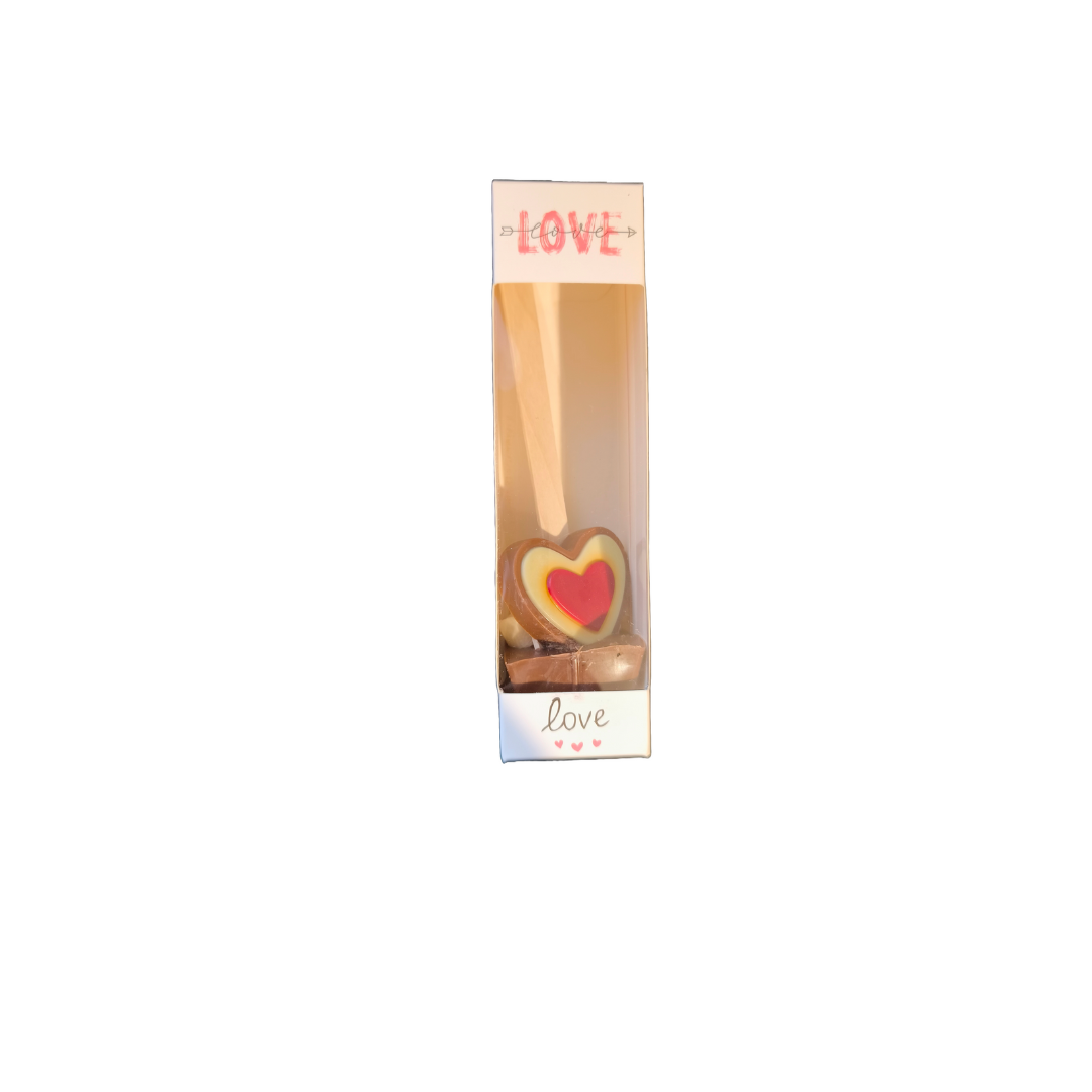 BÂTONNET LOVE AVEC COEUR AU CHOCOLAT - FÊTE DES MÈRES