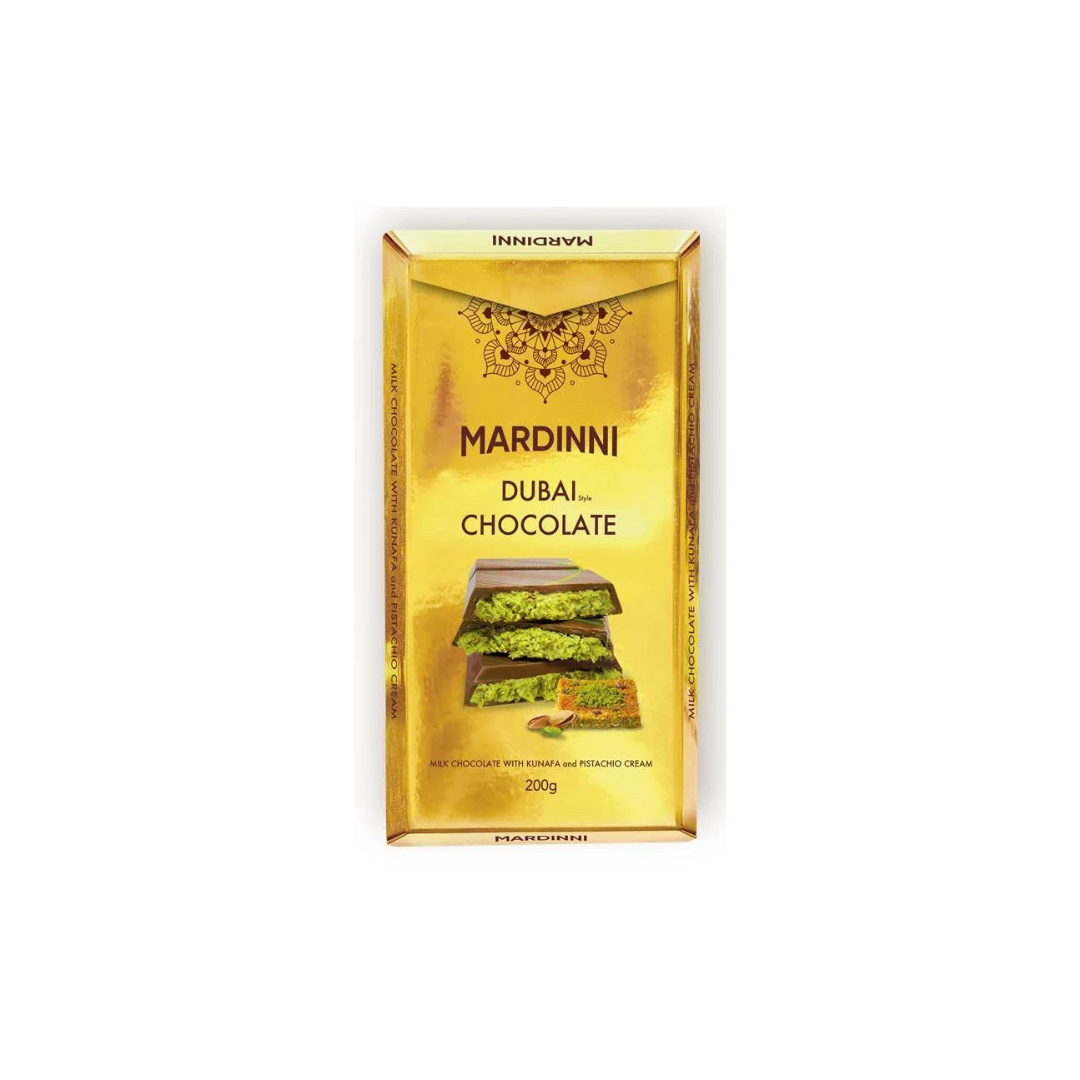 MARDINNI CHOCOLAT DUBAÏ KUNAFA ET CRÈME PISTACHE