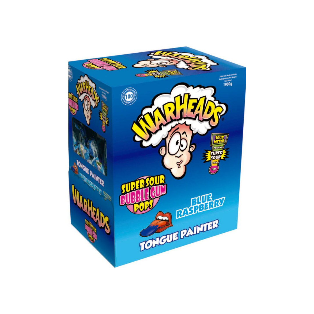 MEGA WARHEADS LOLLIES BLUE RASPBERRY (UNITÉ)