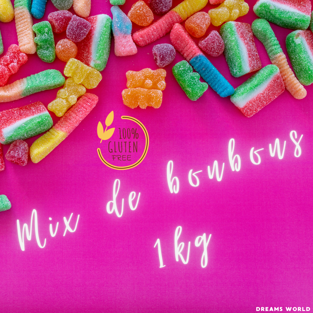 3. MIX DE BONBONS SPÉCIAL TROLLI (SANS GLUTEN) - 1KG